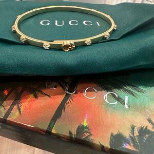 Gucci GG Running Diamond Bangle